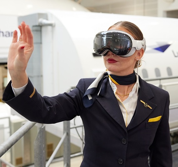 A person wearing a VR headset